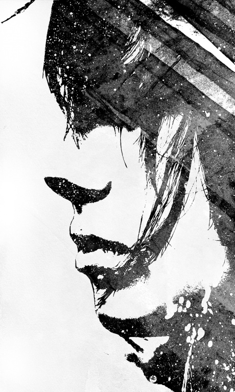 Стильные черно-белые обои обои