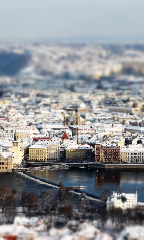 Вид на город обои