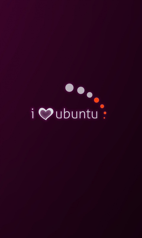 Я люблю убунту обои