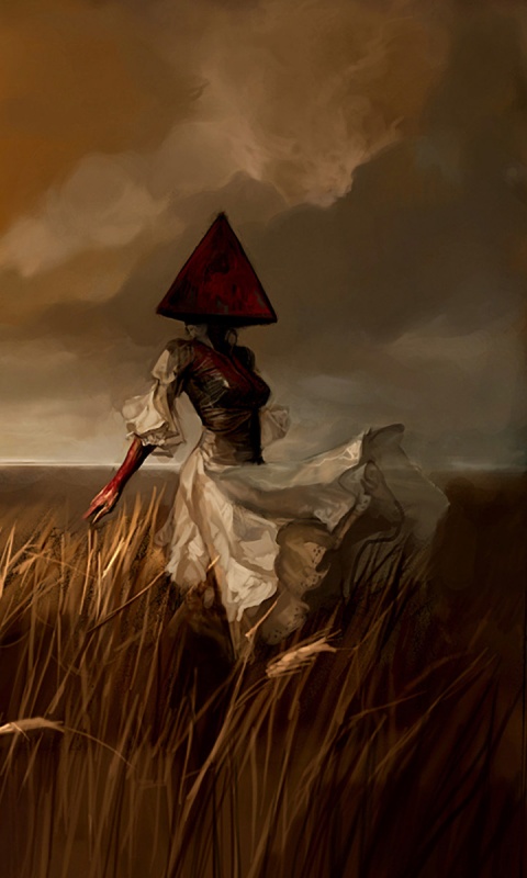 Треугольная голова обои