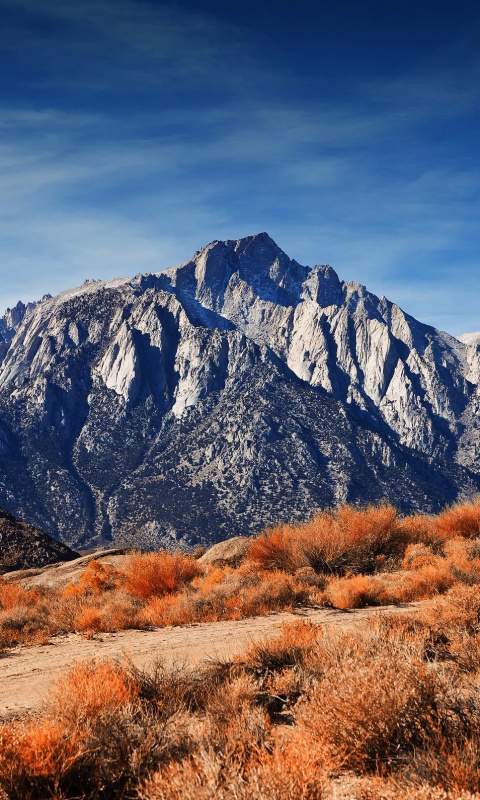 Горы у пустыни обои