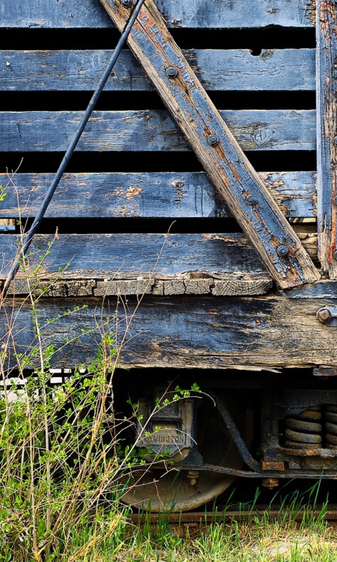 Старый грузовой вагон обои