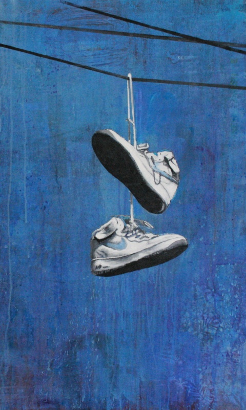 Кросовки на проводе обои