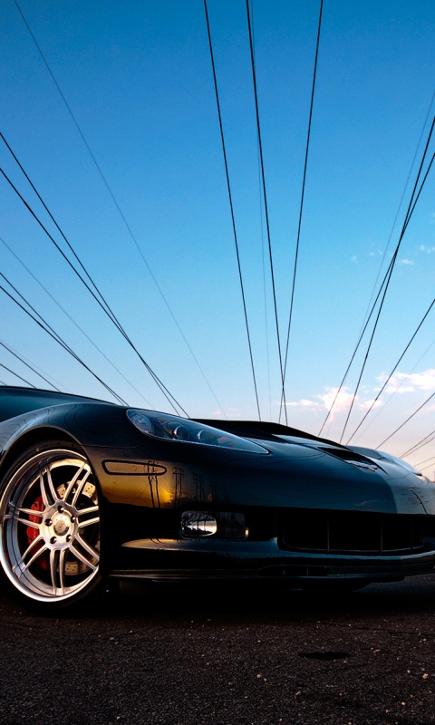 Чёрное авто обои