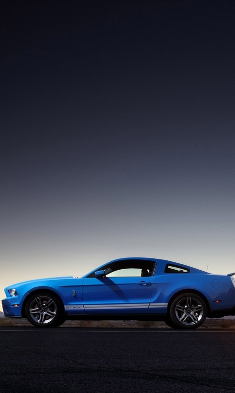 Синий форд мустанг обои