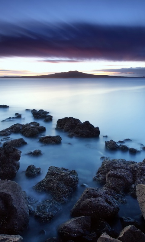 Озеро в тумане обои