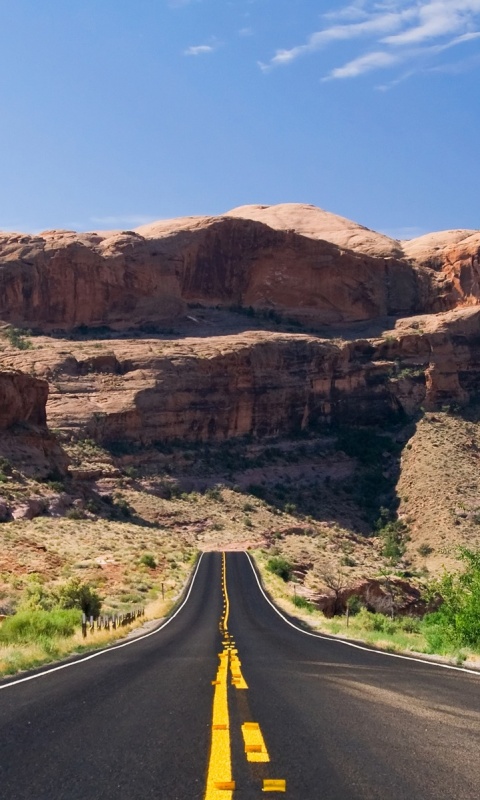 Дорога в горах обои