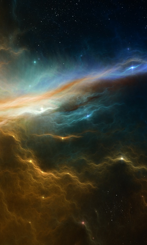 Туманность в глубинах космоса обои