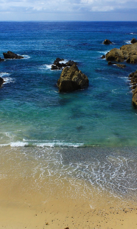 Каменистая бухта обои