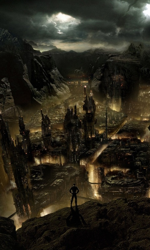 Таинственный город обои