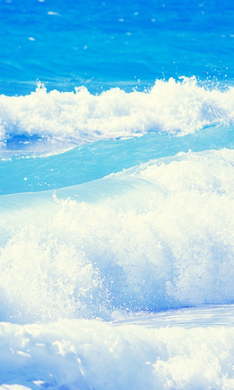 Голубые волны обои