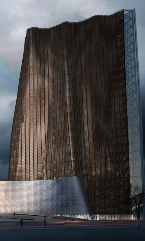 Здание обои