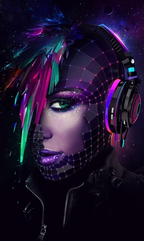 Кристаллические девушки из компьютерного мира обои