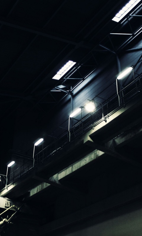 Платформа ночью обои