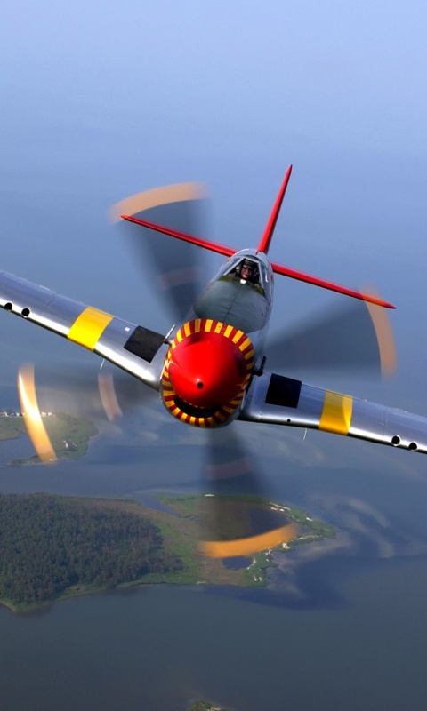 Пропеллерный самолёт обои