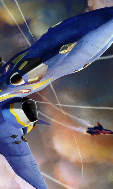 Фантастический самолёт делает бочку обои