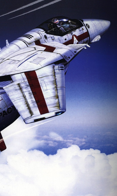 Реактивный самолёт будущего обои