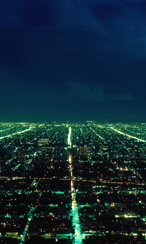 Вид на город с высоты обои