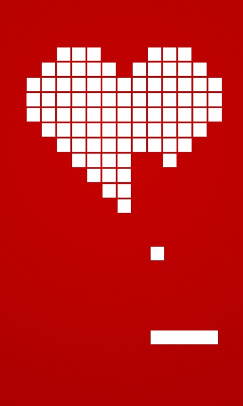 Уровень в виде сердца обои