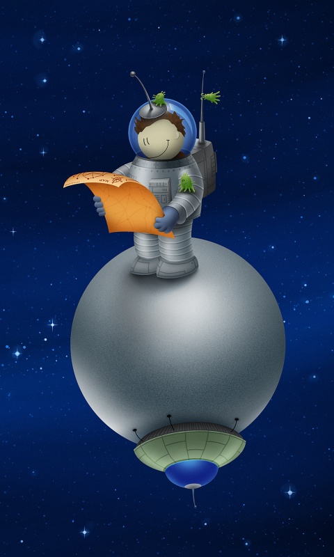 Космонват на луне обои