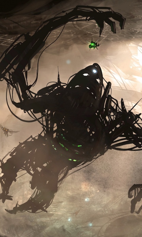 Подзёмный темный монстр обои