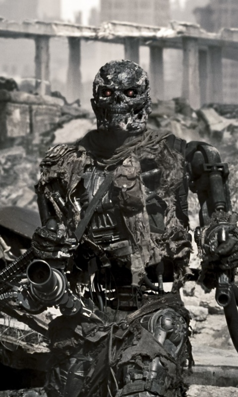 Терминатор на развалинах обои