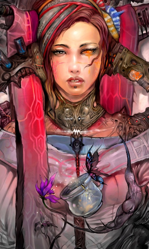 Странная девушка обои