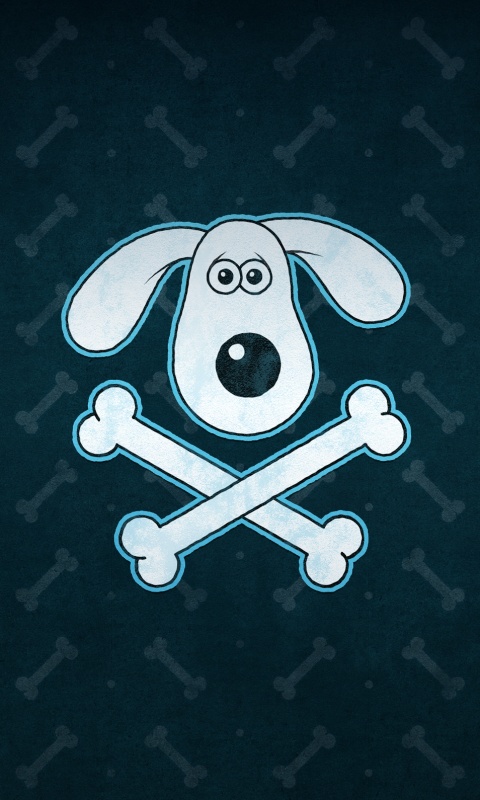 Громит и пересеченные кости обои