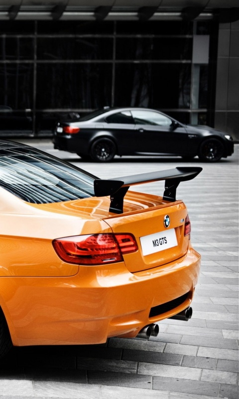 Оранжевый BMW M3 обои
