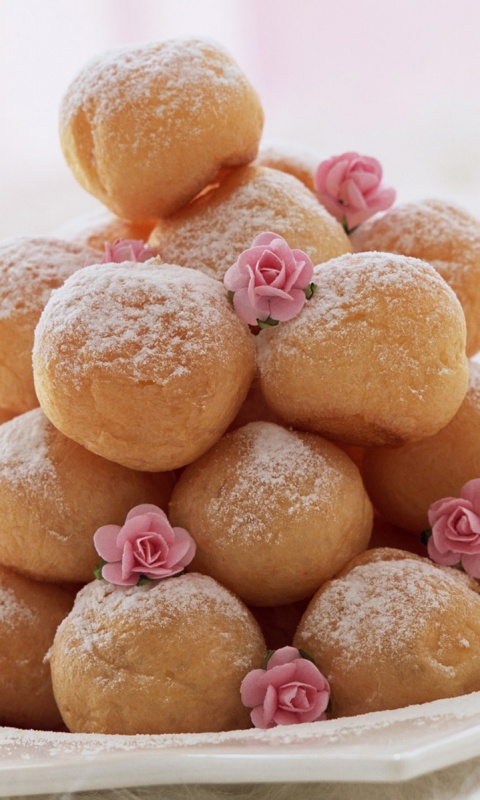 Круглые пироженки обои