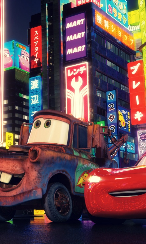 Тачки в большом городе обои