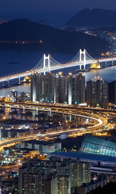 Ночной город обои