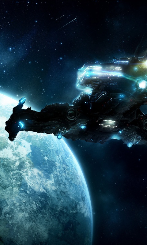 Hyperion летит к земле обои