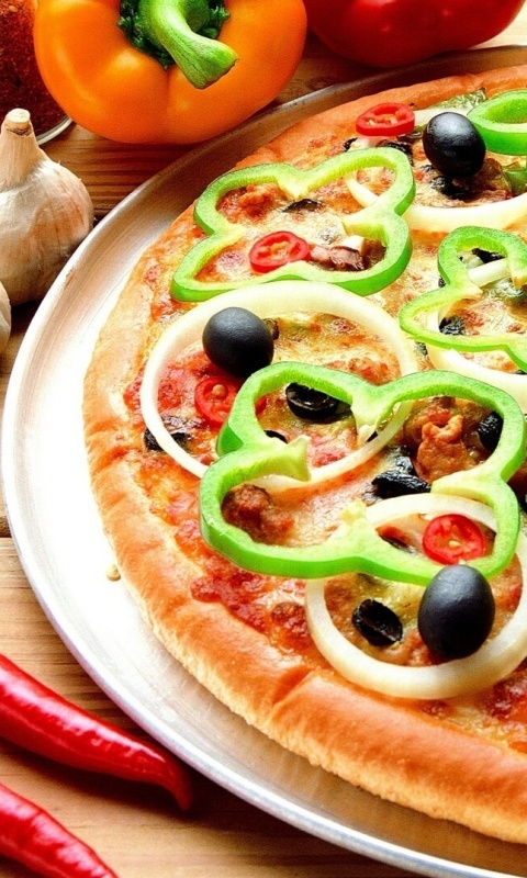 Пицца с паприкой обои