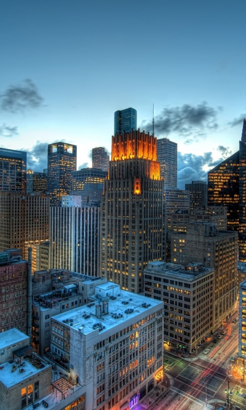 Бизнес-центр сверху обои