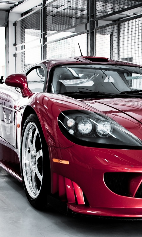Суперкар бордового цвета обои