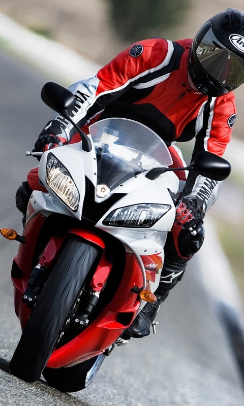 Мотоциклист на спортбайке обои