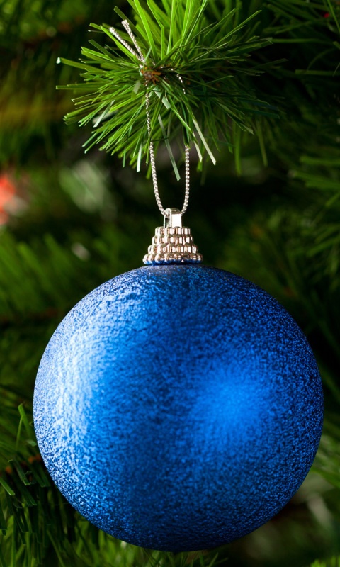 Шары на ёлке обои