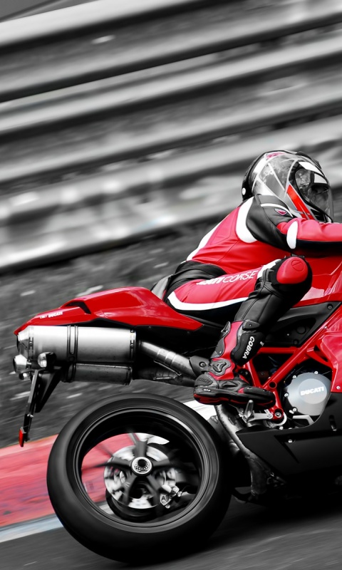 Красный мотоцикл обои