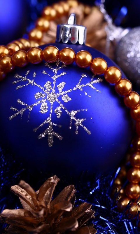 Новогодние украшения для елки обои