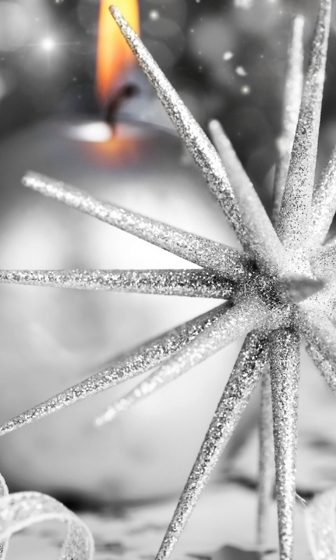 Новогодние игрушки и украшения обои