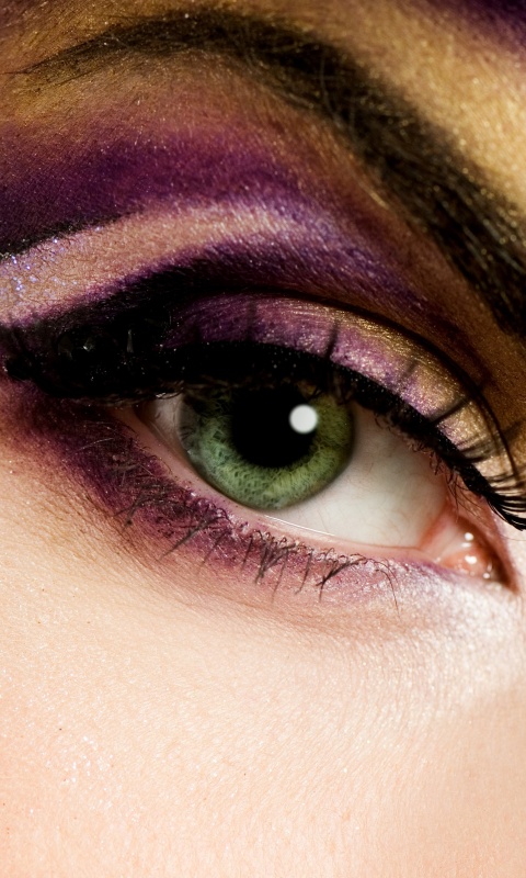 Красивый макияж для глаз обои