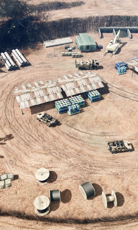 Вид на карьер из Crysis обои