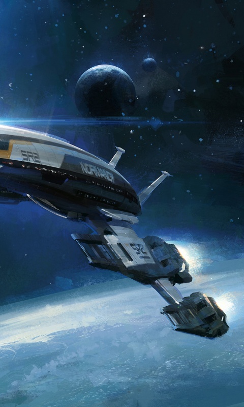 Корабль Normandy обои