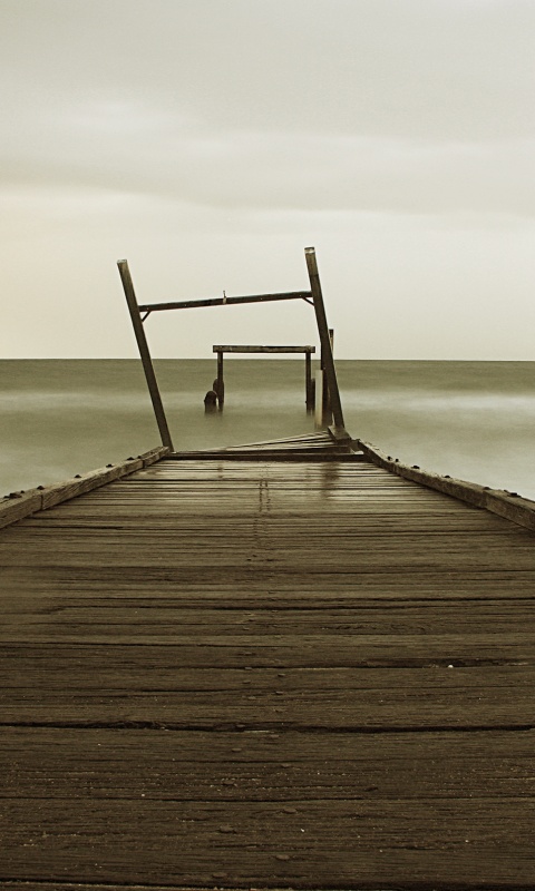 Мостки до горизонта обои