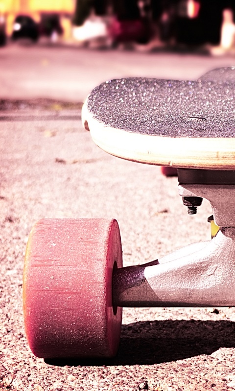 Скейтборд на солнце обои
