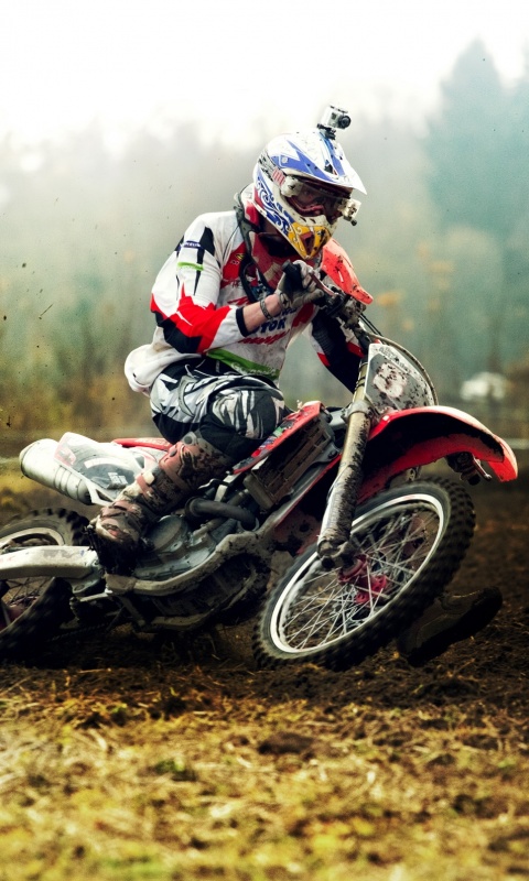 Зрелищное ралли на мотоциклах обои