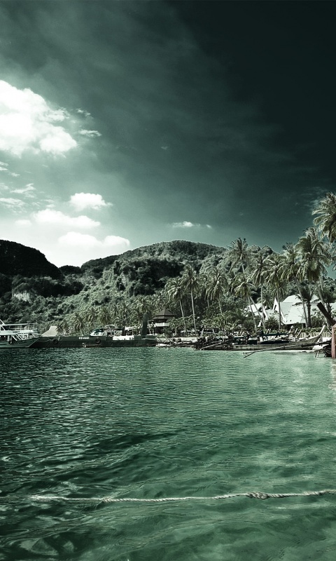 Призрачный пляж обои