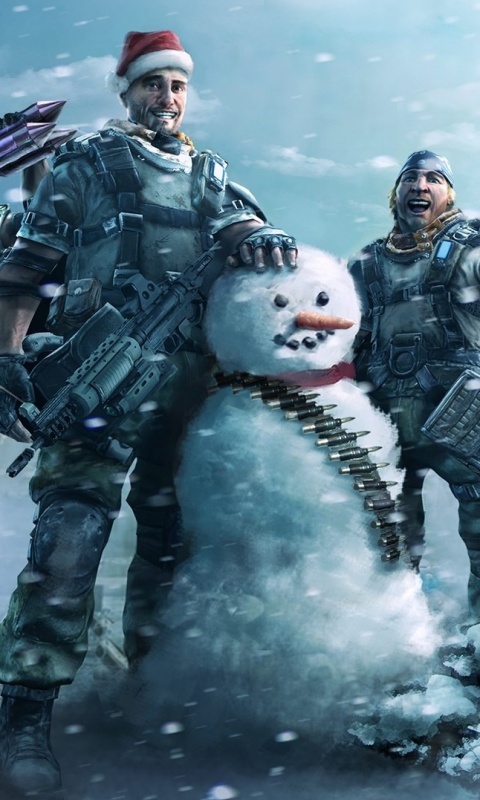 Новый год в шутере обои