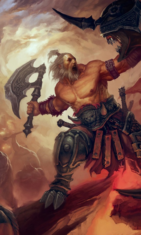 Варвар из Diablo 3 обои